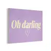 Oh darling - Hart - Paars PET vilt klein -3d