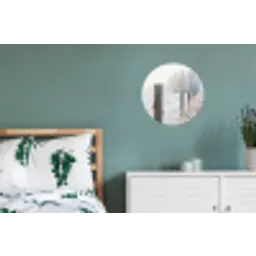 Hek - Sneeuw - Mist - Platteland - Nostalgisch Wandcirkel aluminium klein -slaapkamer