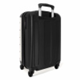 Valentijn hartenruitmotief zwart wit NBS - Handbagage koffer - Vrouwen middel -achterkant