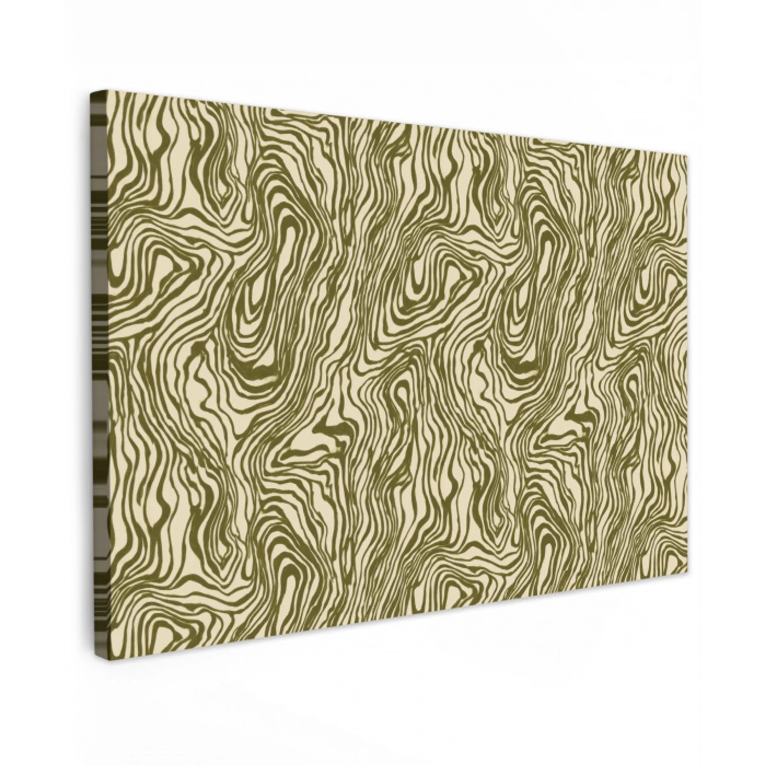 Abstract - Marmer - Groen Tuinposter op houten frame 2 cm dik klein 845 -3d