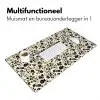 Bloemen - Dessin - Zwart Muismat XXL klein 681 -sfeer4