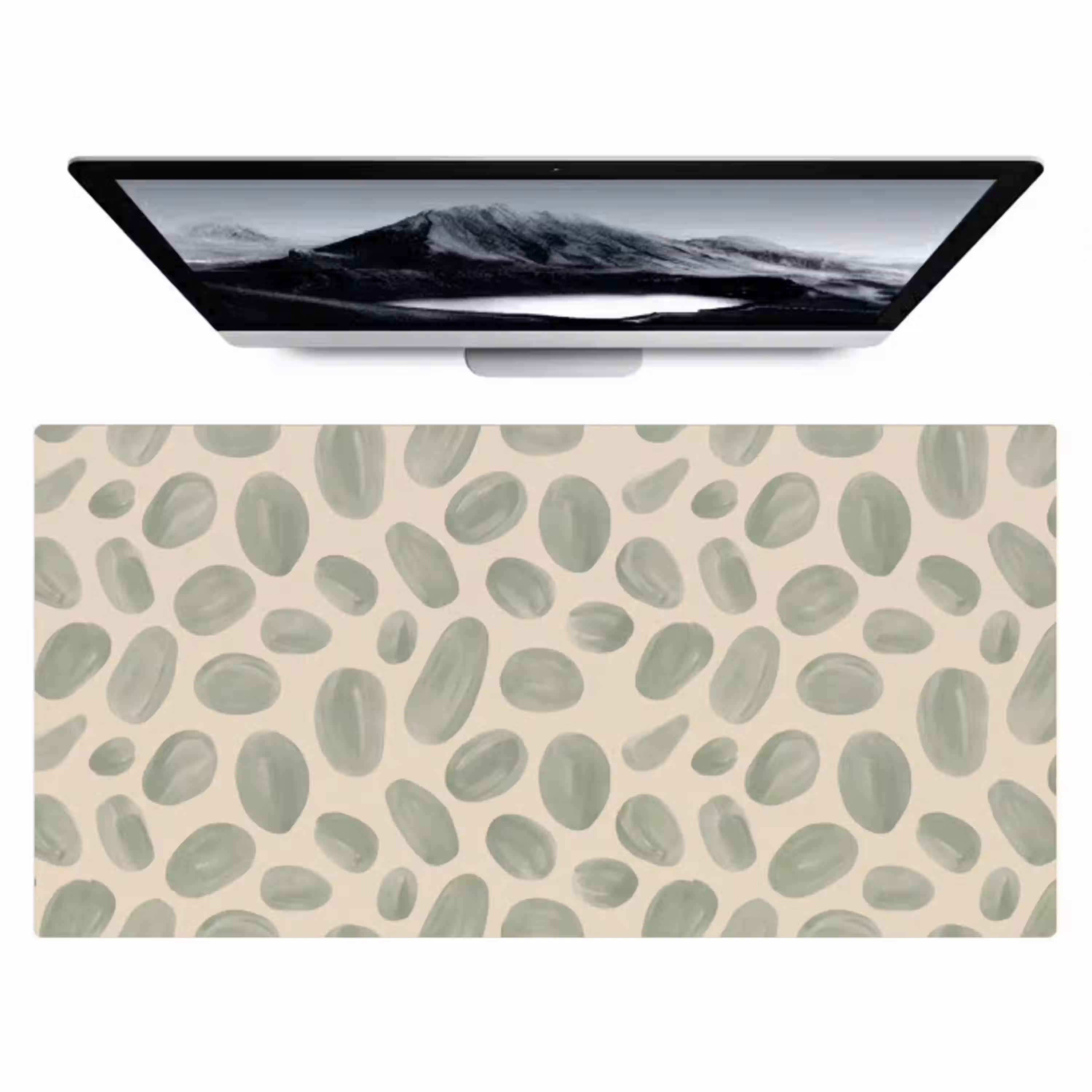 Abstract - Patroon - Organisch - Groen - Modern Muismat XXL klein -zzz3d