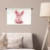 Varken - Roze - Baby dier - Boerderij dieren Wandkleed katoen klein -sfeer4