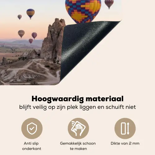 Luchtballonnen - Rotsen - Zonsopgang Inductie beschemer met haakjes klein -ky-onderkant-nl