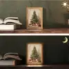 Kerstboom - Versierd - Kleurrijk Light Box met kabel (Tafellamp) klein -sfeer3