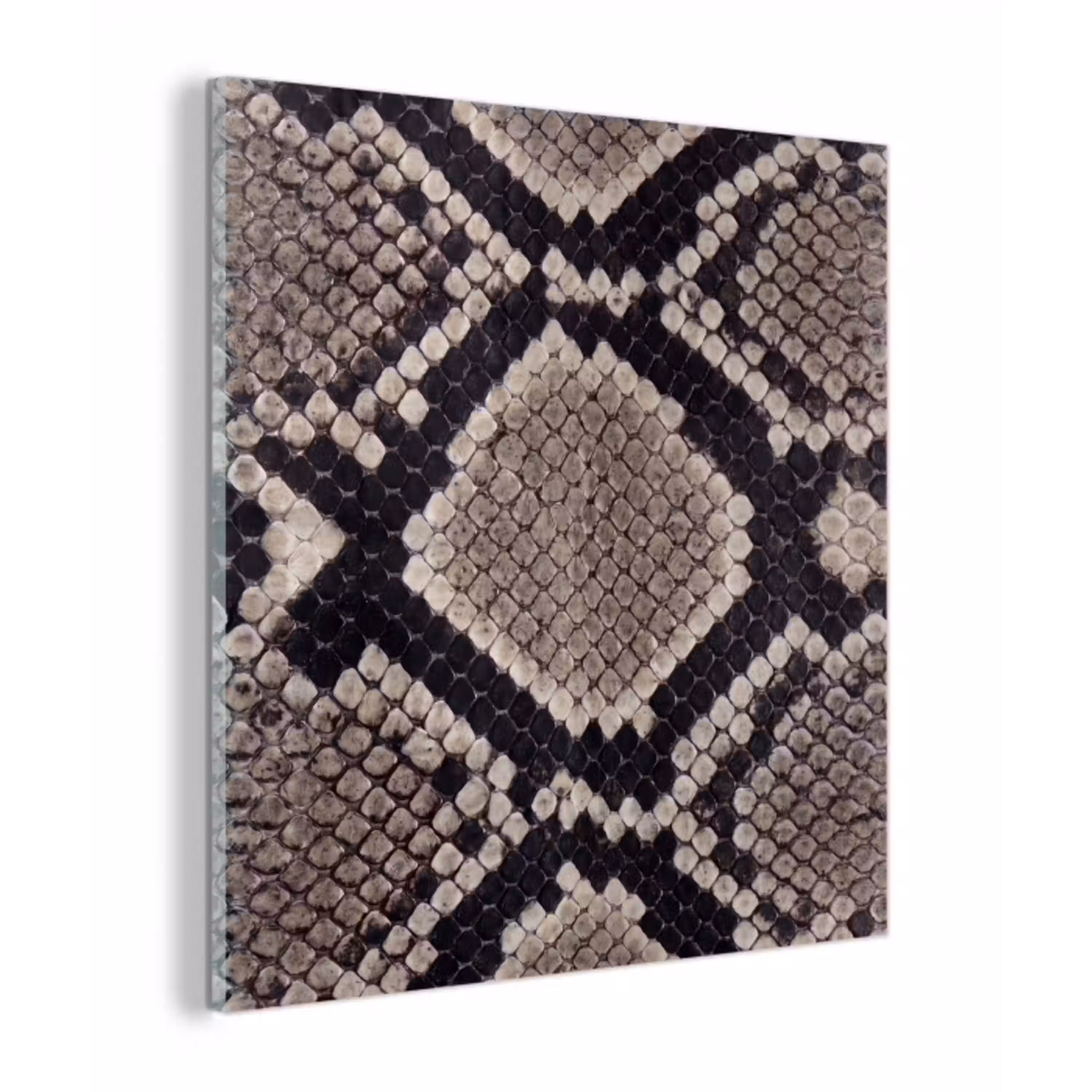 Slangenleer - Patroon - Beige plexiglas 5mm klein -z3d