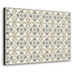 Floraal - Patroon - Kleurrijk Textielframe zwart klein 947 -3d