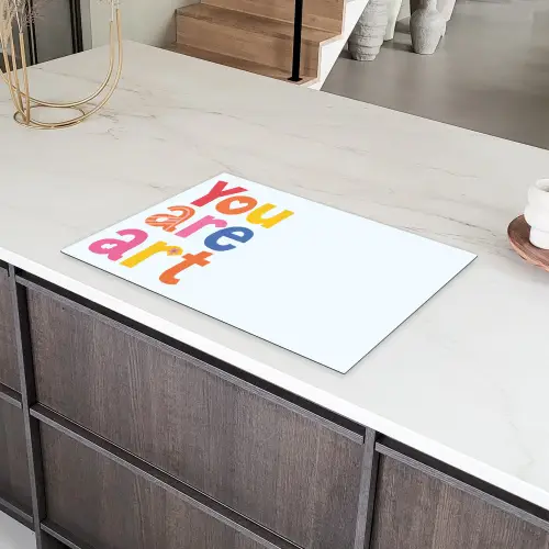 You are art - Kleurrijk - Grafisch Inductie beschermer vinyl 3mm klein -sfeer8