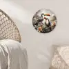 Toekan - Vogels - Bloemen - Jungle Wandcirkel kunststof plaat 5mm dik klein -sfeer5