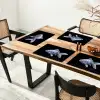Porselein - Goudvis - Delfts - Blauw Placemat vinyl groot -zzsfeer4_Kitchenyeah-website