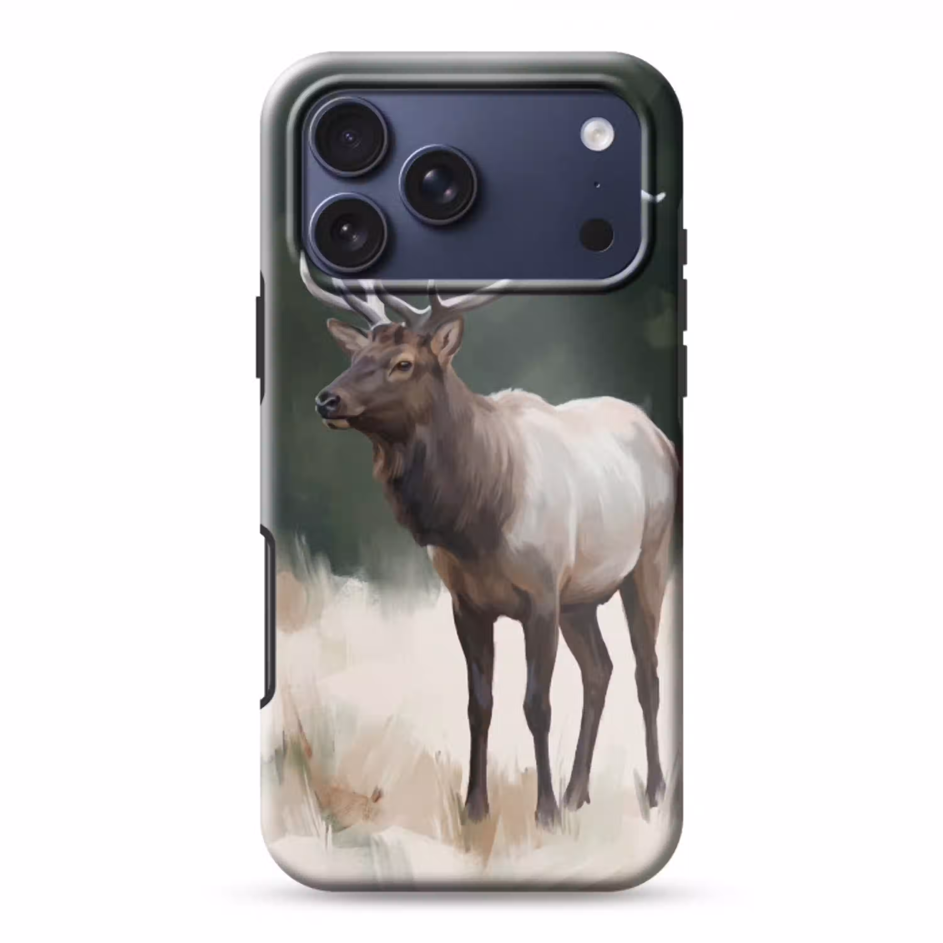 Edelhert - Gewei - Schildering - Rustiek Toughcase MagSafe Apple iPhone 17 Pro Max klein -3d