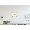 Gieter - Bloemen - Eieren textielposter latten blank klein -kinderkamer