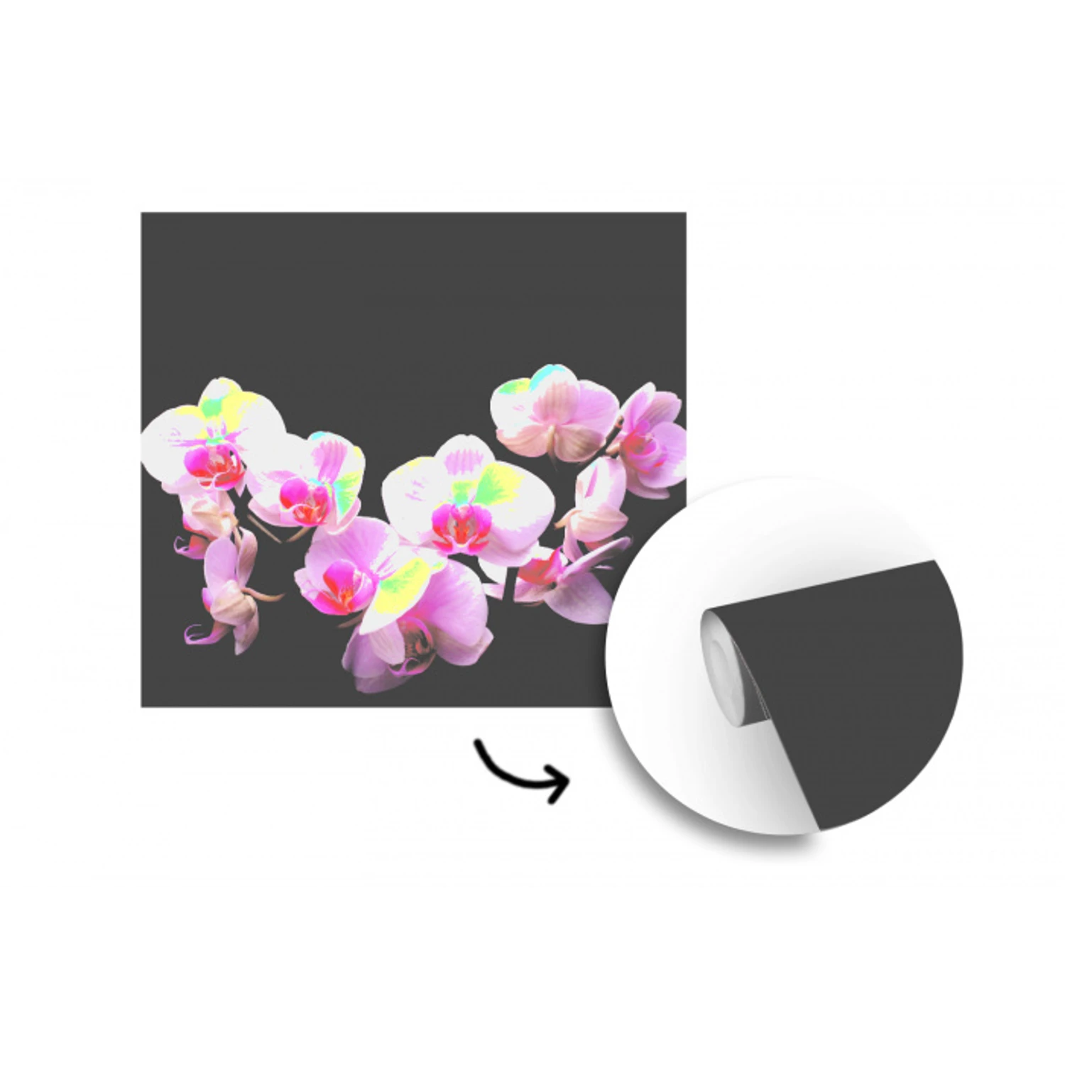 Orchidee - Bloemen - Roze - Flora fotobehang vinyl groot -3d