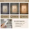 Bloemen - Planten - Bruin - Pastel Light Box met kabel (Tafellamp) klein -USP_lichtkleurNL