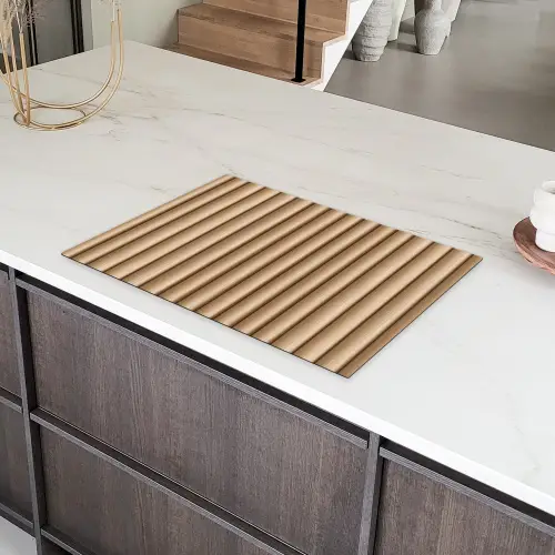 Licht - Bamboe - Verticaal Inductie beschermer vinyl 3mm klein 276 -sfeer8