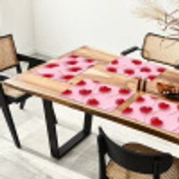 Lollies - Hartjes - Roze Placemat vinyl groot -zzsfeer4_Kitchenyeah-website