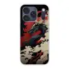 Zwarte draak - Rookwolken - Rood Telefoonhoesje iPhone 17 Pro klein -3d