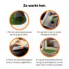 Groen - Vogels - Vleugels Inductie beschermer vinyl 3mm klein 276 -zzzzzzz-td-werking