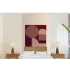 Geometrisch - Cirkels - Rood fotobehang vinyl groot -bed
