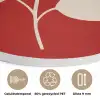 Silhouet - Bladeren - Tak Akoestische PET Vilt - Rond klein -closeup_NL