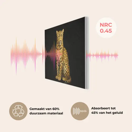 Panter - Realistisch - Bruin PET vilt klein -USP_NL