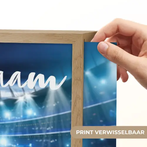 Voetbal - Stadion - Bal - Jongens Light Box met batterij (Wandlamp kind) middel -USP_websiteprintNL