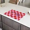 Furture - Geblokt - Rood Inductie beschermer vinyl 3mm klein -sfeer8