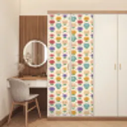 Bloemen - Hartjes - Kleurrijk deurposter klein 289 -sfeer3