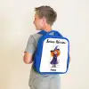 Sterrenmagie met krullen Kinderrugzak - Blauw middel -sfeer2
