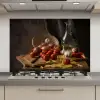 Snijplank - Groente - Stilleven - Pasta - Uit - Tomaat - Snijplank keuken achterwand spatscherm klein -3d_website