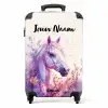 Parelachtige Pony NBS - Handbagage koffer - Kinderen Unisex middel -productfoto_recht