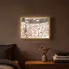 Droogbloemen - Wit - Planten Light Box met batterij (Wandlamp) middel -sfeer4