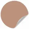Beige - Kleur - Roze Wandcirkel behangsticker klein 186 -3d