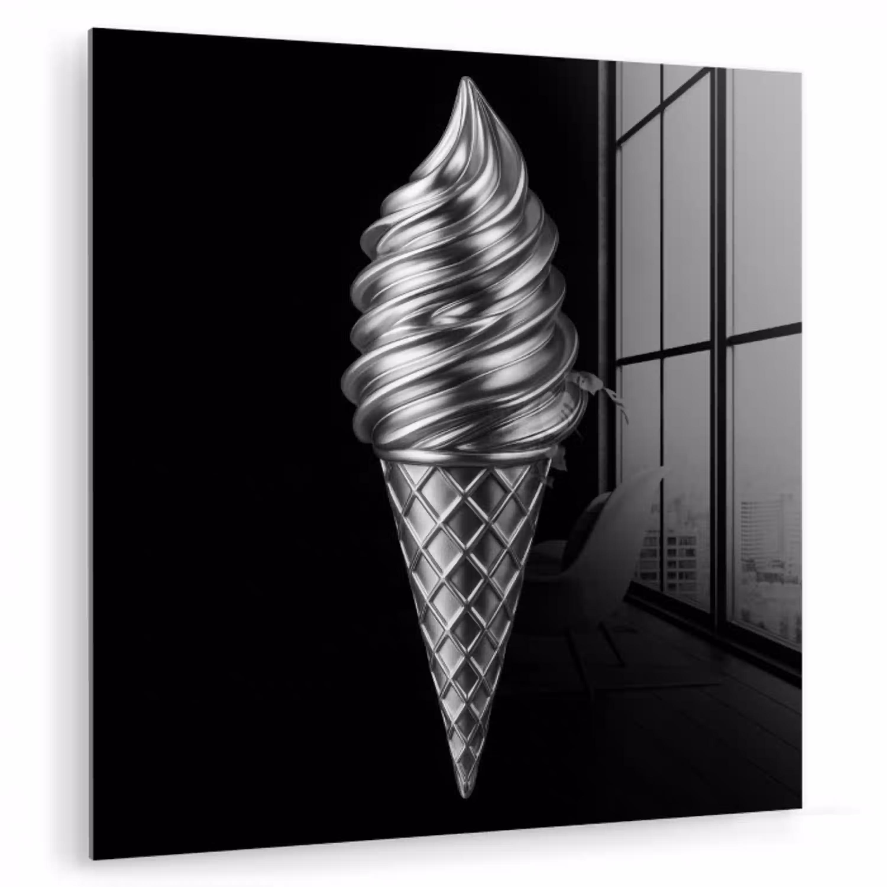 Softijs - Realistisch - Futuristisch plexiglas 5mm klein -zzzproduct_nieuw