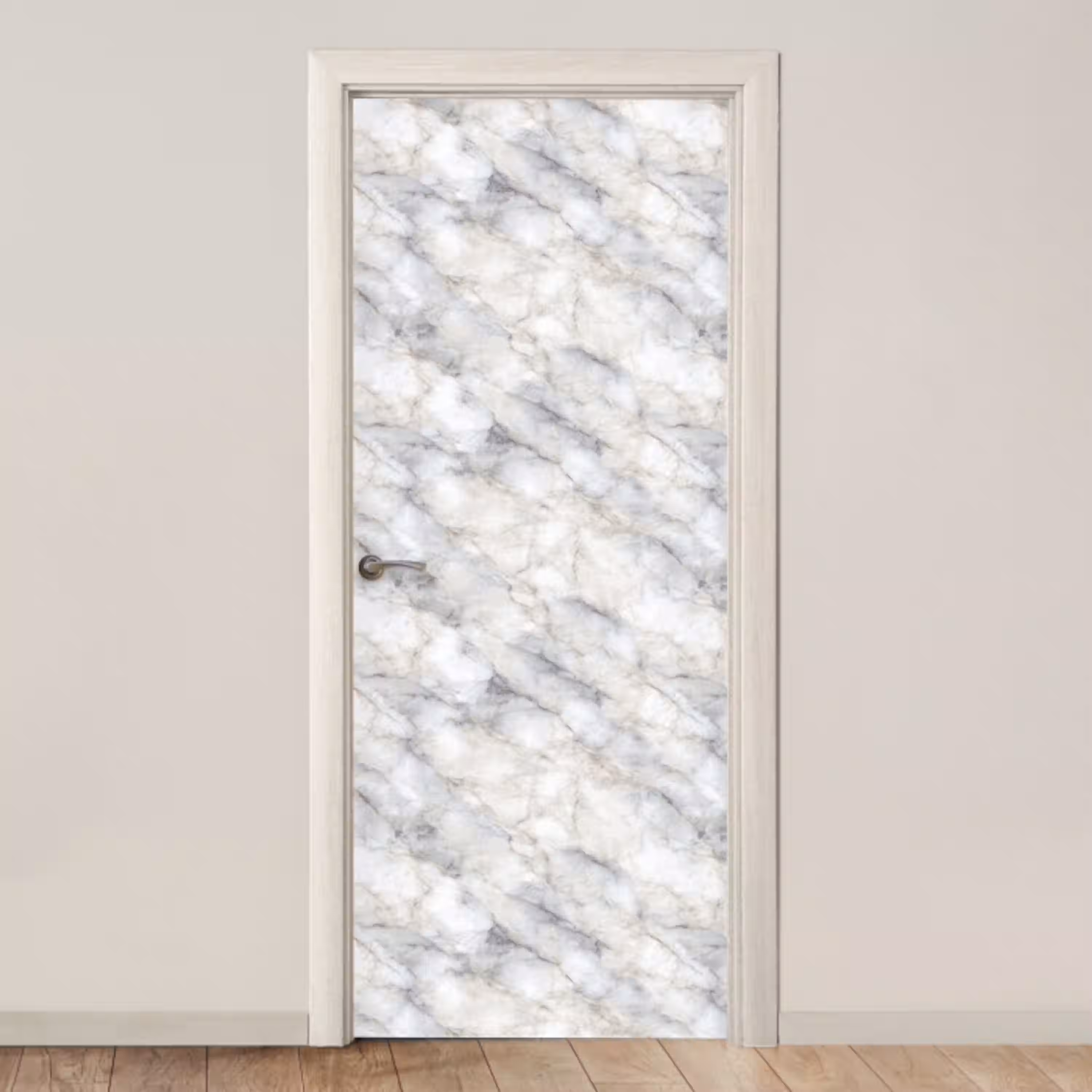 Grijs - Marmer - Gedetailleerd deurposter klein 289 -3d_beige