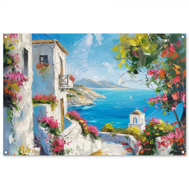 Tuinposter - Landschap - Bloemen - Natuur - Zomer