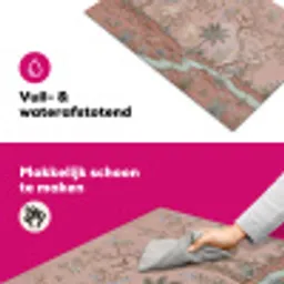 Nostalgisch - Reigers - Roze Inductie beschermer vinyl 3mm klein -wsfeer6_website