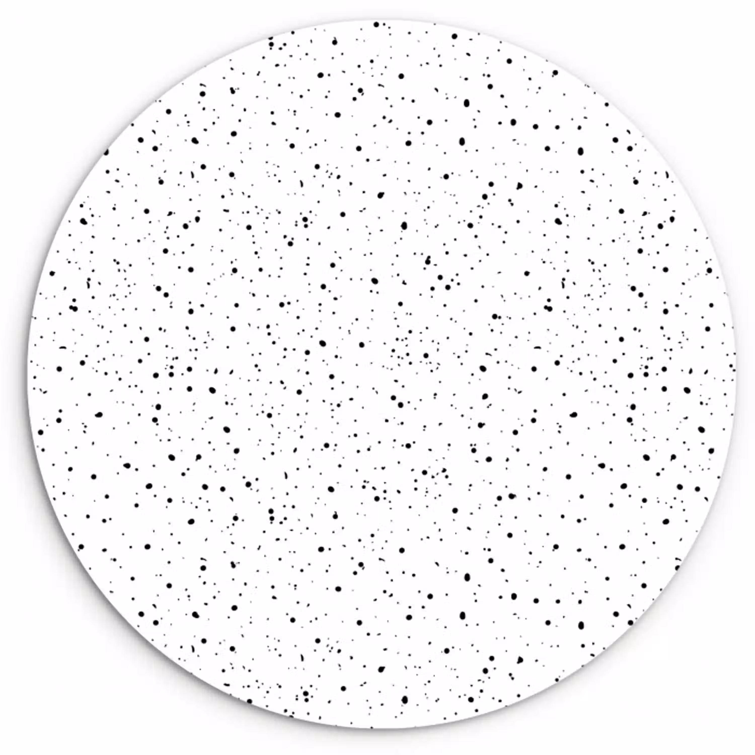 Patroon - Stippen - Zwart Wandcirkel plexiglas klein 852 -3d