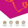 Oh la la - Oranje - Roze poster papier klein -closeup_NL