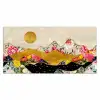 Goud - Bloemen - Print - Abstract - Landschap - Patronen Muismat XXL klein -3d_leeg