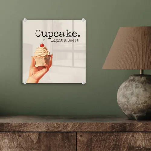Cupcake - Zoet - Kers plexiglas 5mm klein -sfeer3