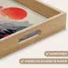 Rode zon - Rivier - brug - Bomen Dienblad Rechthoek middel -USP_HandgreepNL