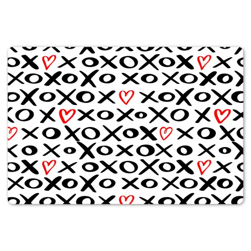 Tekens - Harten - Rood Placemat vinyl groot 368 -zzsfeer1_Kitchenyeah-website