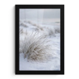 Duinen - Sneeuw - Strand - Winter - Serene fotolijst zwart zonder passe partout klein -3d