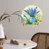 Gieter - Lavendel - Bloesems Wandcirkel behangsticker klein -sfeer3