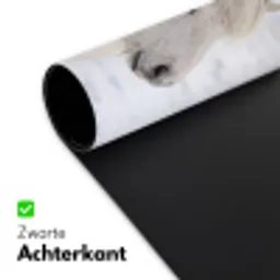 Paard - Kop - Winter - Dieren - Wit Muismat XXL klein -sfeer2