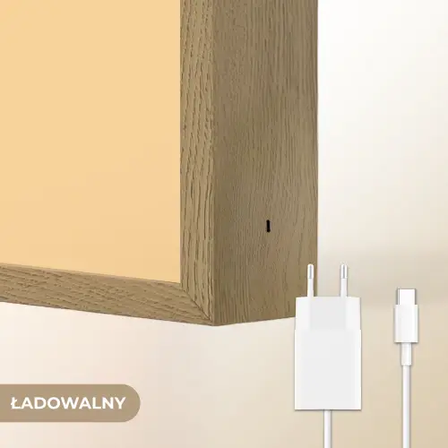 Koe - Oranje - Cartoon Light Box met batterij (Wandlamp kind) middel -USP_websiteoplaadbaarNL