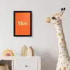 Oranje - Gebroken wit - Nice fotolijst zwart zonder passe partout klein -usfeer4_kinderkamer