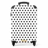 Symmetrisch geplaatste zwarte stippen over een witte achtergrond NBS - Handbagage koffer - Kinderen Unisex middel -productfoto_recht