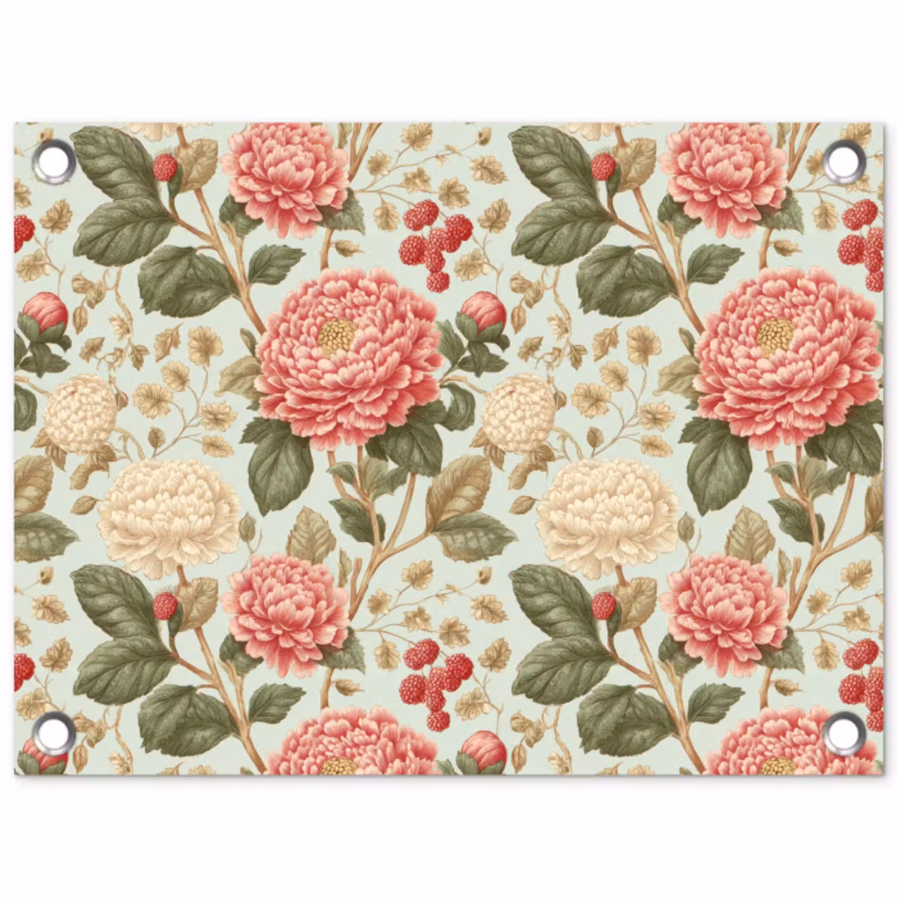 Klassiek - Botanisch - Veelkleurig tuinposter los doek klein 239 -3d
